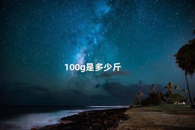 100g是多少斤