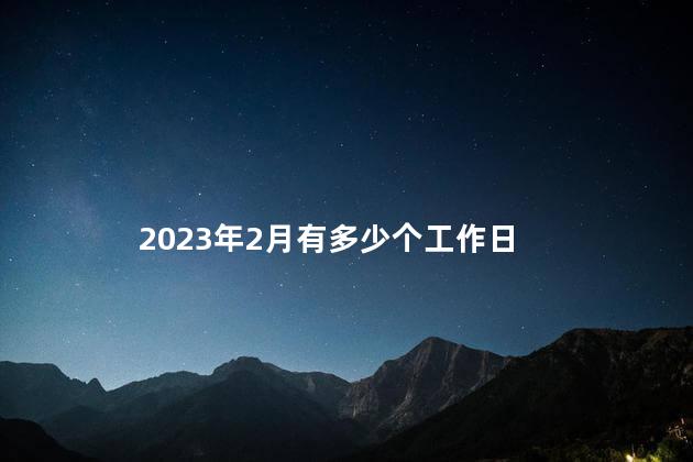 2023年2月有多少个工作日