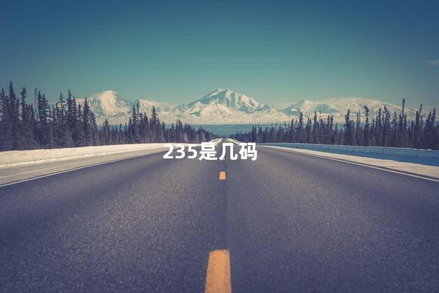 235是几码