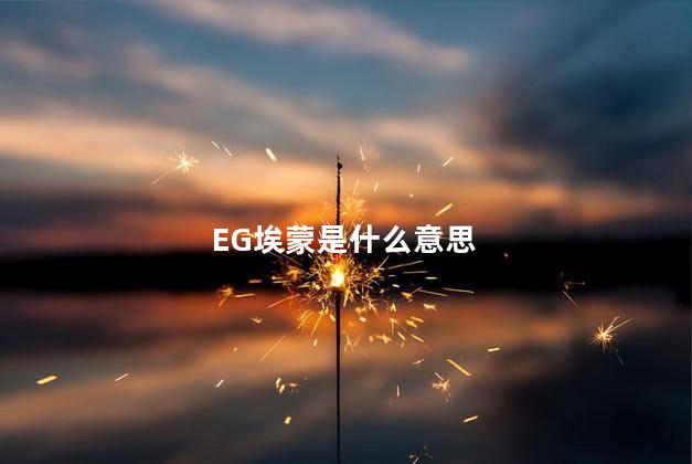 EG埃蒙是什么意思