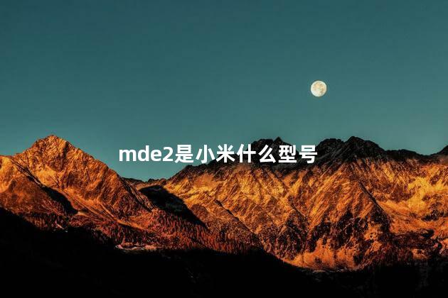 mde2是小米什么型号