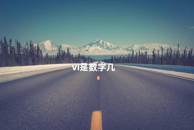 vi是数字几