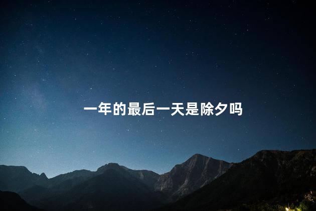 一年的最后一天是除夕吗