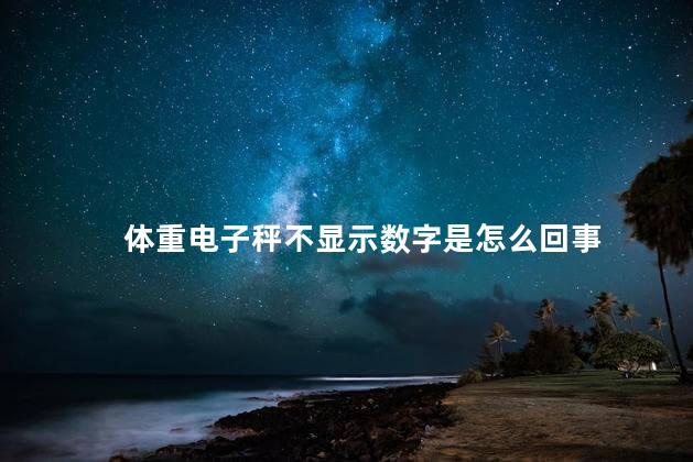 体重电子秤不显示数字是怎么回事