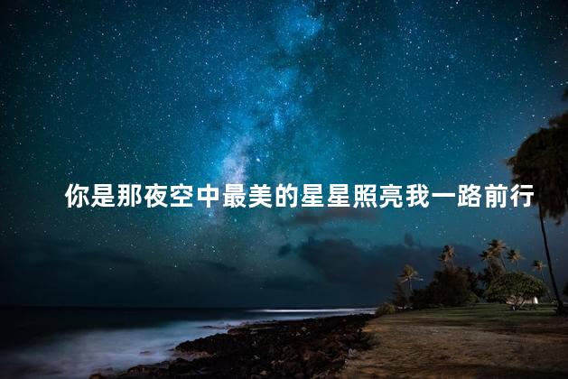 你是那夜空中最美的星星照亮我一路前行是什么歌