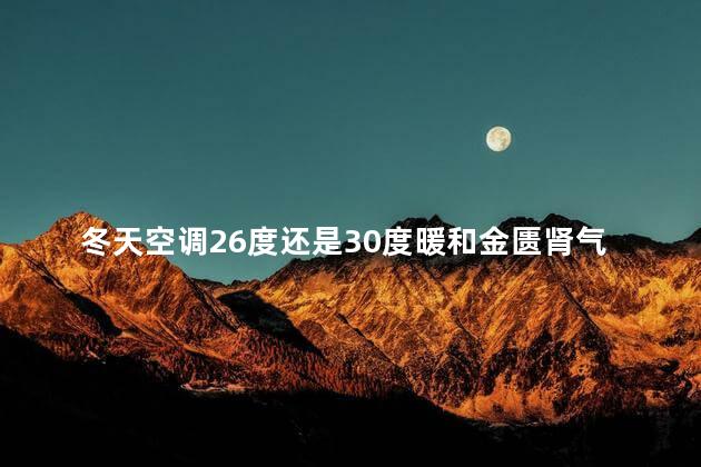 冬天空调26度还是30度暖和金匮肾气丸是饭后吃吗