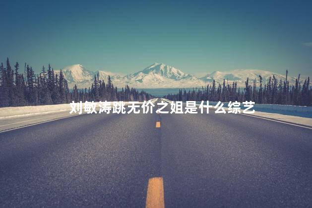 刘敏涛跳无价之姐是什么综艺