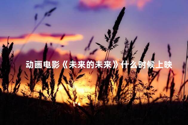 动画电影《未来的未来》什么时候上映