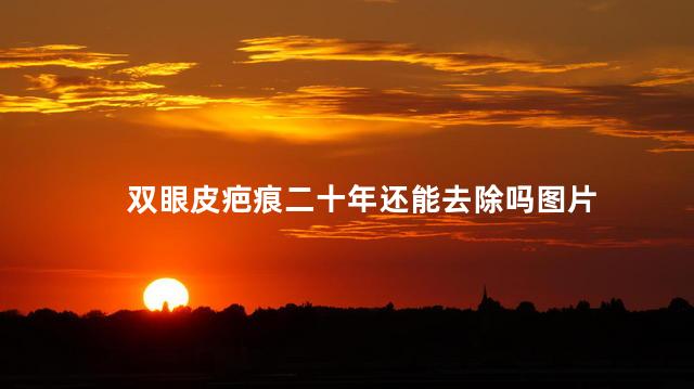 双眼皮疤痕二十年还能去除吗图片