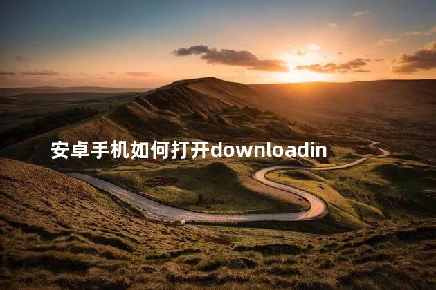 安卓手机如何打开downloading文件