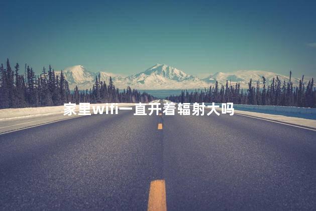 家里wifi一直开着辐射大吗