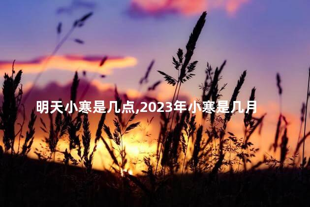 明天小寒是几点,2023年小寒是几月几日