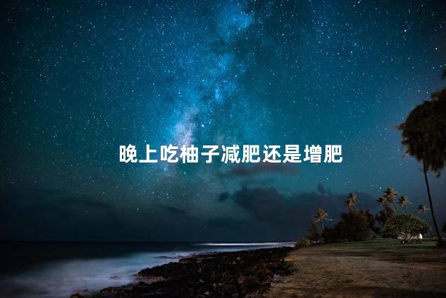 晚上吃柚子减肥还是增肥