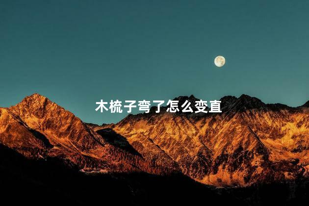 木梳子弯了怎么变直