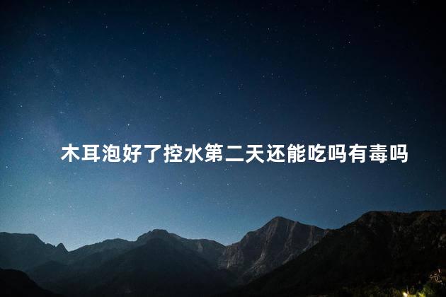 木耳泡好了控水第二天还能吃吗有毒吗