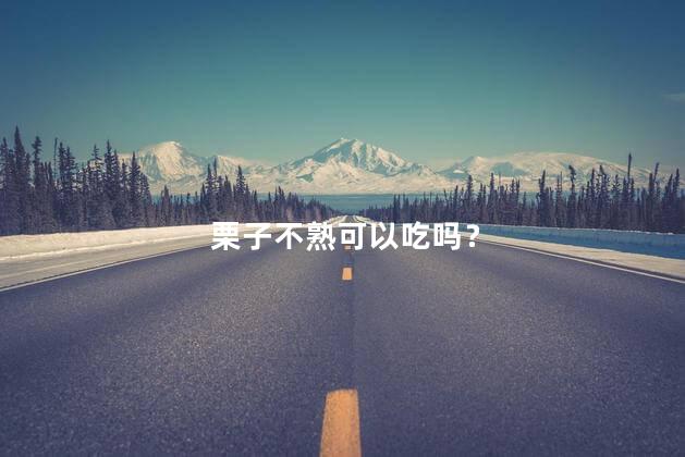 栗子不熟可以吃吗？