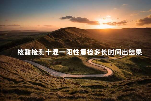 核酸检测十混一阳性复检多长时间出结果