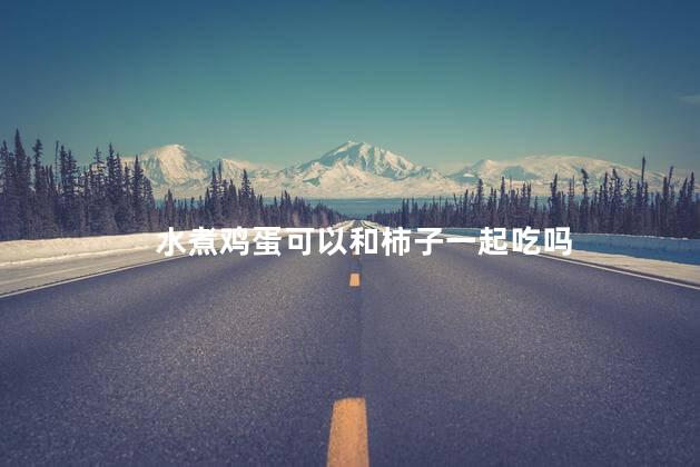 水煮鸡蛋可以和柿子一起吃吗