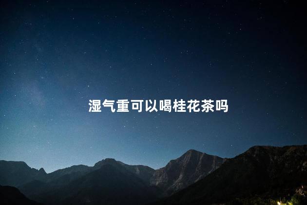 湿气重可以喝桂花茶吗