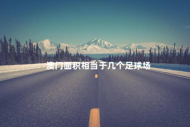 澳门面积相当于几个足球场