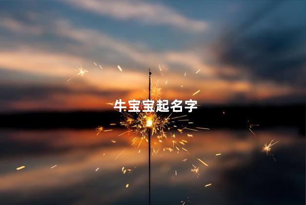 牛宝宝起名字