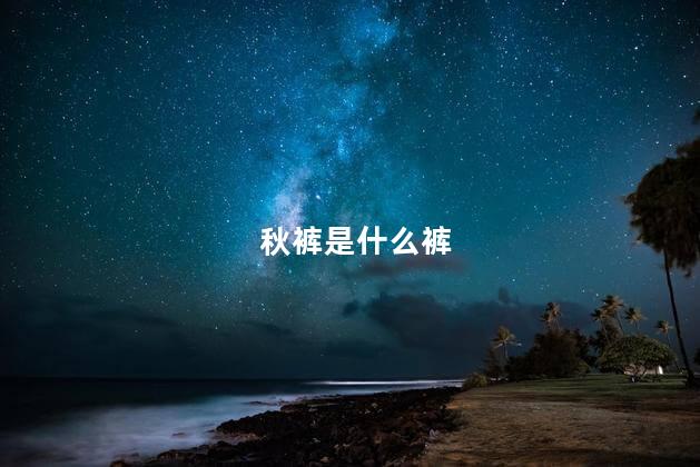 秋裤是什么裤