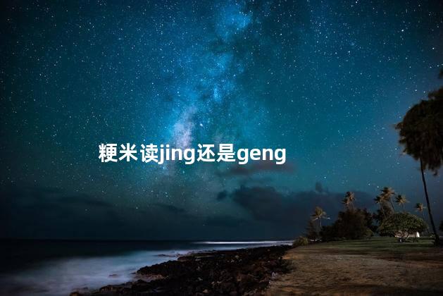 粳米读jing还是geng 粳米的正确读音是什么