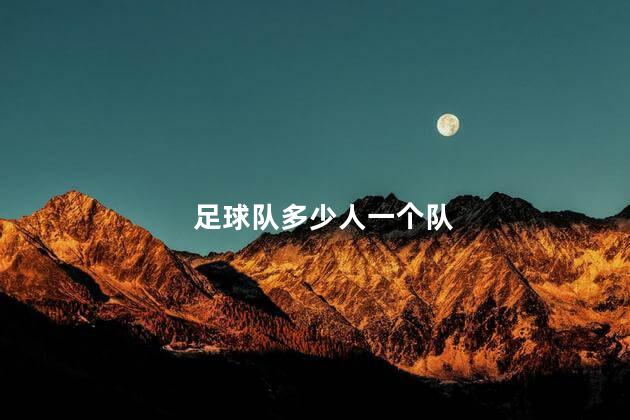 足球队多少人一个队