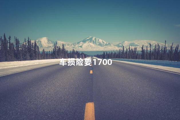 车损险要1700